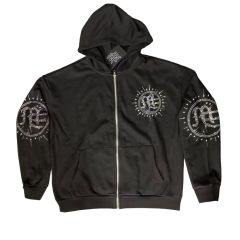 Eclipse logo rhinestone Hoodie & Pants Set 28641979