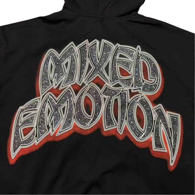 Skeleton Last Dance Rhinestone Print Zipper Hoodie 28700558