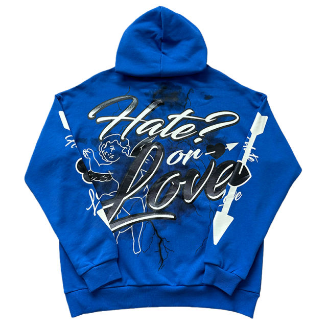 Street Graffiti Print Hoodie & Pants Set 3 colors 28594833