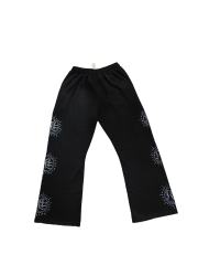Eclipse logo rhinestone Hoodie & Pants Set 28641979