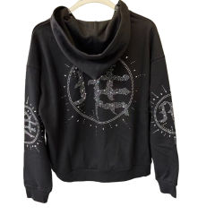 Eclipse logo rhinestone Hoodie & Pants Set 28641979