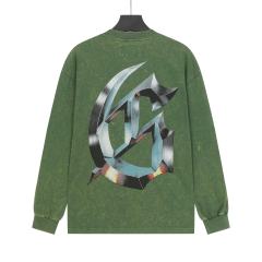 Skeleton Skate Print Washed Versiion Long Sleeve T-Shirt 2 colors 28691920
