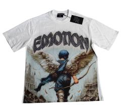 Arch Angel Print Rhinestone Letter Tee 28641973