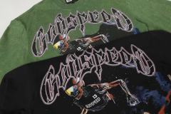 Skeleton Skate Print Washed Versiion Long Sleeve T-Shirt 2 colors 28691920