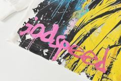 Statue of Liberty Graffiti Letter Print Washed Version Long Sleeve T-Shirt 3 colors 28702248