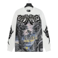 Skeleton City Cycling Print Long Sleeve T-Shirt 2 colors 28690405