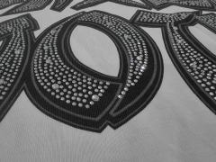 Arch Angel Print Rhinestone Letter Tee 28641973