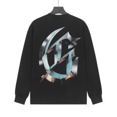 Skeleton Skate Print Washed Versiion Long Sleeve T-Shirt 2 colors 28691920