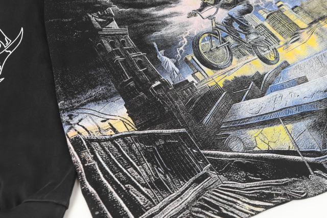 Skeleton City Cycling Print Long Sleeve T-Shirt 2 colors 28690405