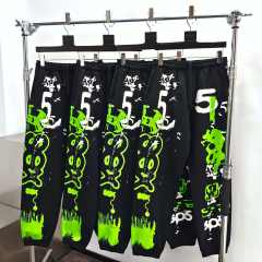 1:1 quality version Ray Doodle Print Hoodie & Pants Set 2 colors 28656046