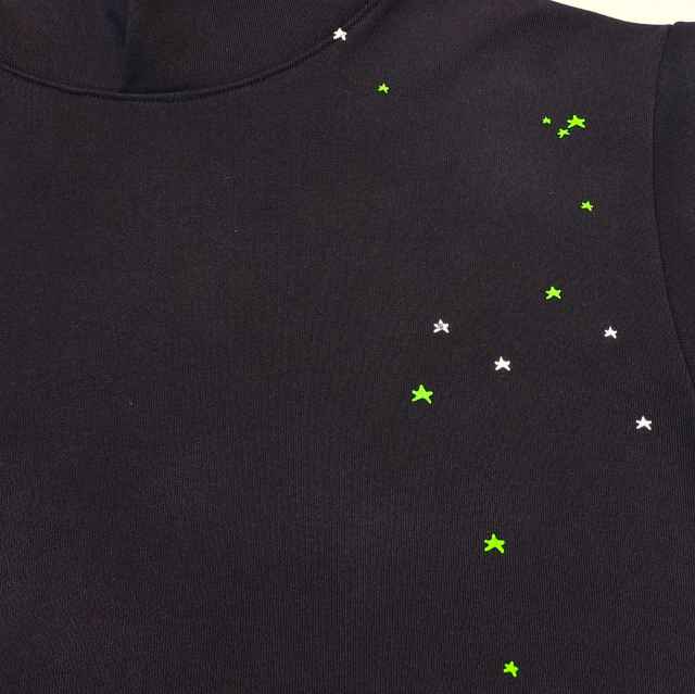 1:1 quality version Green Spider Web Printed Hoodie & Pants Set 28692914