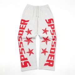 1:1 quality version Red Letter Print Zipper Hoodie & Pants Set 28692870