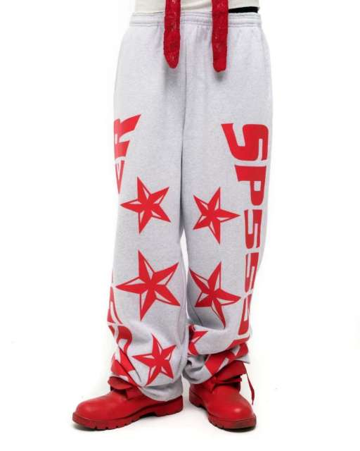 1:1 quality version Red Letter Print Zipper Hoodie & Pants Set 28692870