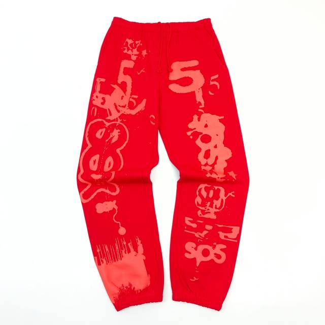 1:1 quality version Ray Doodle Print Hoodie & Pants Set 2 colors 28656046