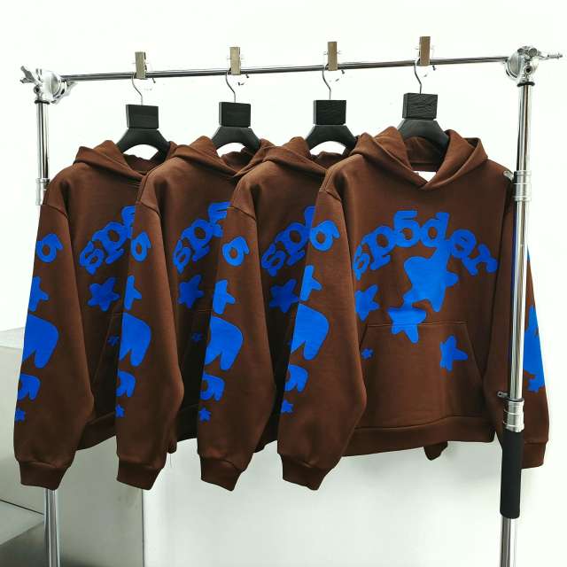 1:1 quality version Blue Star Print Hoodie & Pants Set 28623281