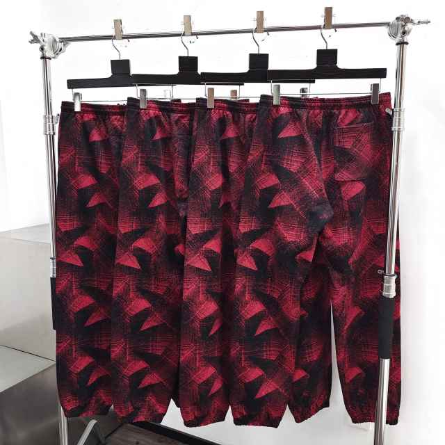 1:1 quality version Black Web Red Line Checkered Hoodie & Pants Set 28631071