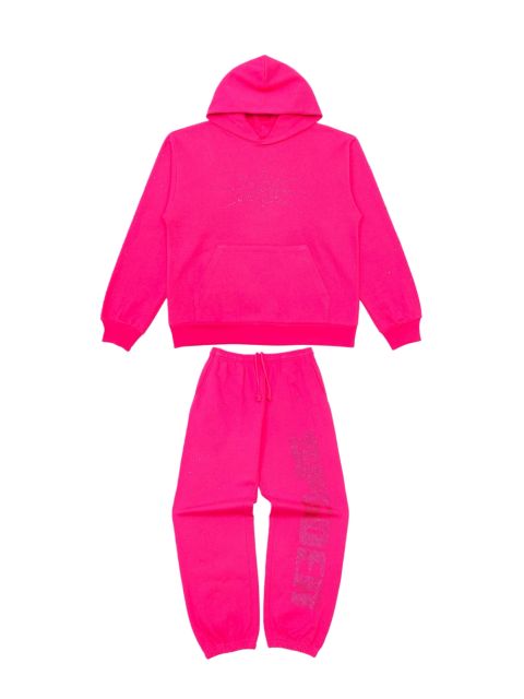 1:1 quality version Rhinestone Letter Logo Hoodie & Pants Set 28710087