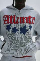 1:1 quality version Atlanta Printed Zipper Hoodie & Pants Set 28493206