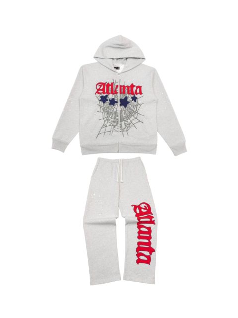 1:1 quality version Atlanta Printed Zipper Hoodie & Pants Set 28493206