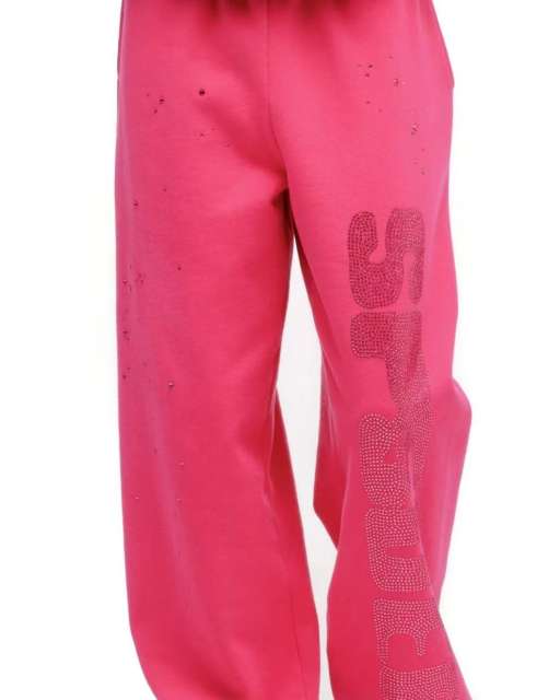 1:1 quality version Rhinestone Letter Logo Hoodie & Pants Set 28710087