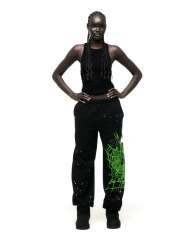 1:1 quality version Green Spider Web Printed Hoodie & Pants Set 28692914