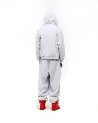 1:1 quality version Red Letter Print Zipper Hoodie & Pants Set 28692870