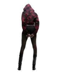 1:1 quality version Black Web Red Line Checkered Hoodie & Pants Set 28631071