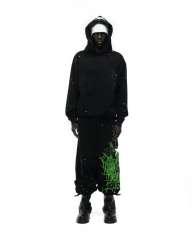 1:1 quality version Green Spider Web Printed Hoodie & Pants Set 28692914