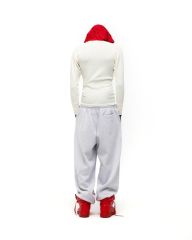 1:1 quality version Red Letter Print Zipper Hoodie & Pants Set 28692870