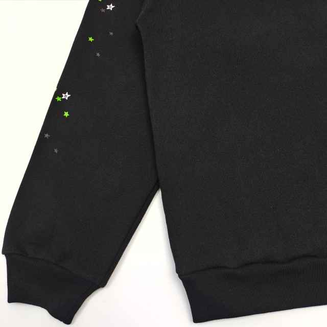 1:1 quality version Green Spider Web Printed Hoodie & Pants Set 28692914