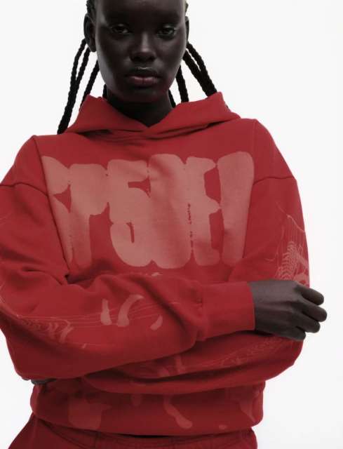 1:1 quality version Ray Doodle Print Hoodie & Pants Set 2 colors 28656046