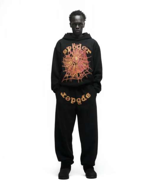 1:1 quality version Pumpkin Alphabet Spider Web Print Hoodie & Pants Set 28631072