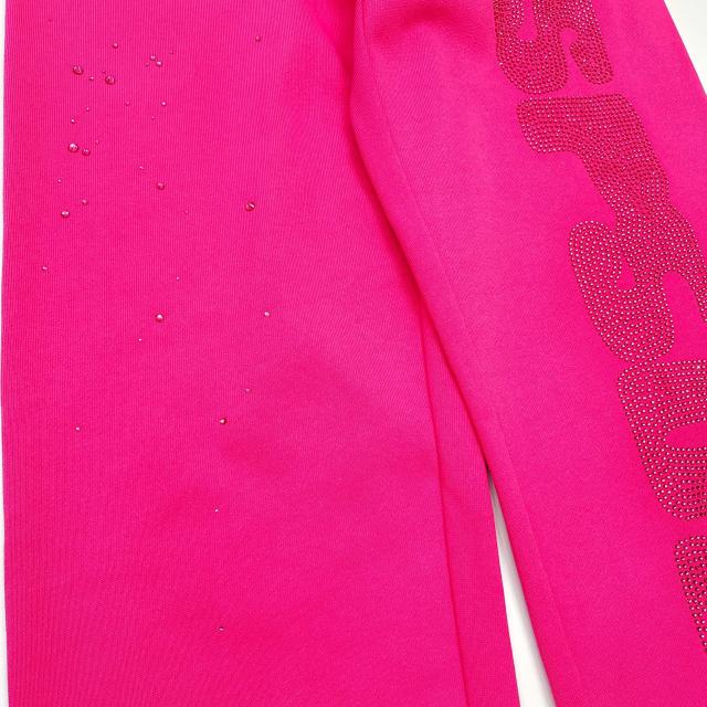 1:1 quality version Rhinestone Letter Logo Hoodie & Pants Set 28710087