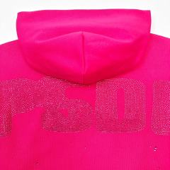 1:1 quality version Rhinestone Letter Logo Hoodie & Pants Set 28710087