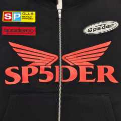 1:1 quality version Embroidered Motorcycle Label Zipper Hoodie 28710764