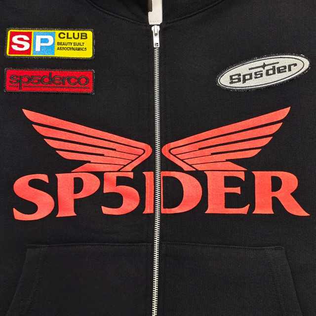 1:1 quality version Embroidered Motorcycle Label Zipper Hoodie 28710764