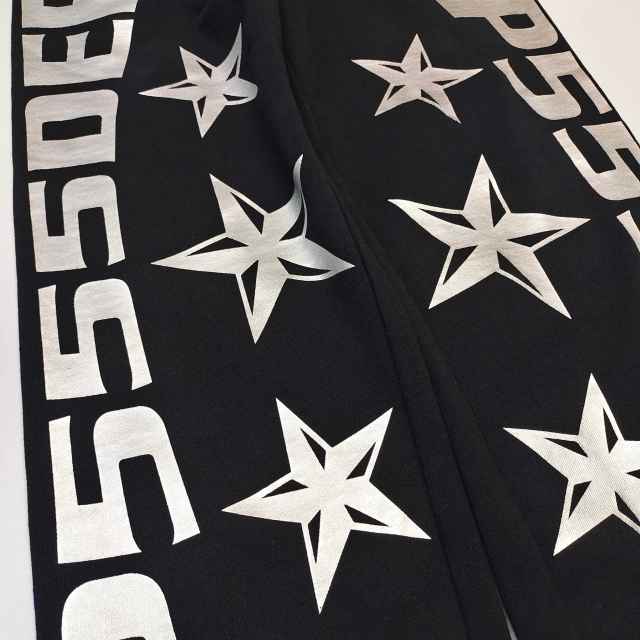 1:1 quality version Silver-Hot-Stamped Letter Print Zipper Hoodie & Pants Set 28656538