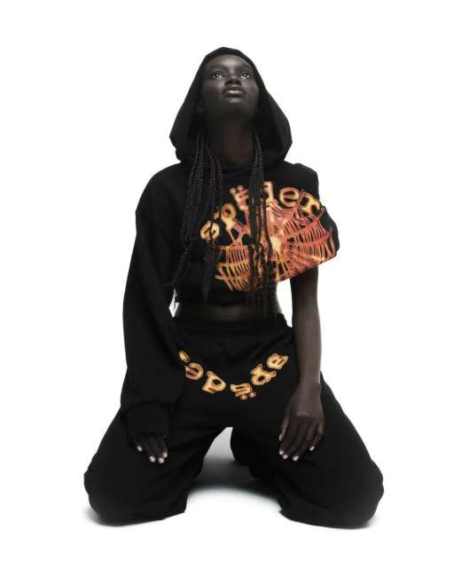 1:1 quality version Pumpkin Alphabet Spider Web Print Hoodie & Pants Set 28631072