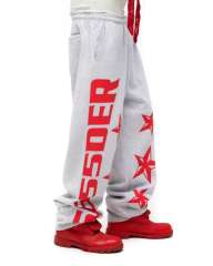 1:1 quality version Red Letter Print Zipper Hoodie & Pants Set 28692870