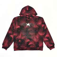 1:1 quality version Black Web Red Line Checkered Hoodie & Pants Set 28631071