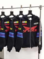 1:1 quality version Embroidered Motorcycle Label Zipper Hoodie 28710764