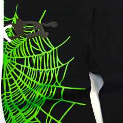 1:1 quality version Green Spider Web Printed Hoodie & Pants Set 28692914