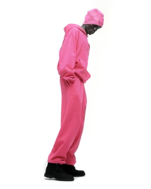 1:1 quality version Rhinestone Letter Logo Hoodie & Pants Set 28710087