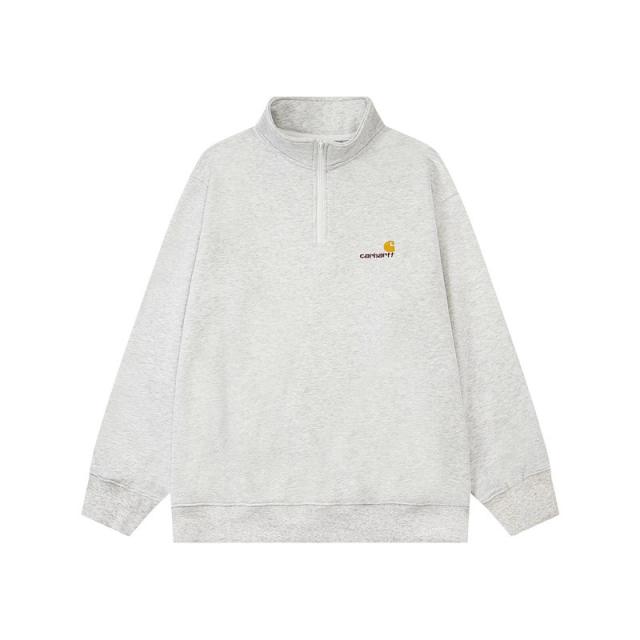 Cαrhartt Embroidery Logo Quater Zip Sweatshirt