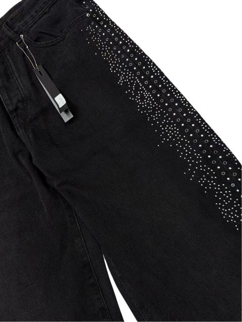 1:1 quality version Side Rhinestone Straight-Leg Jeans 2 colors 28756320