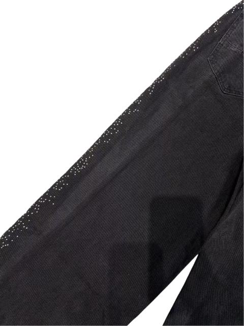 1:1 quality version Side Rhinestone Straight-Leg Jeans 2 colors 28756320
