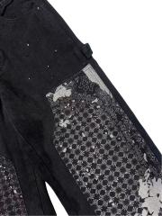 1:1 quality version Patchwork Embroidered Straight-Leg Jeans 28756315