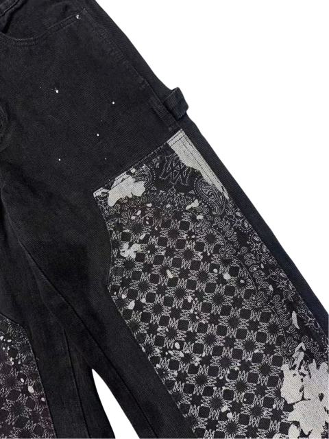 1:1 quality version Patchwork Embroidered Straight-Leg Jeans 28756315