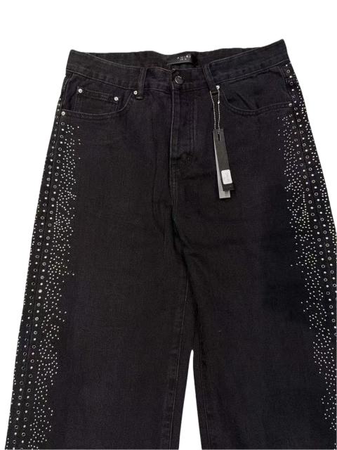 1:1 quality version Side Rhinestone Straight-Leg Jeans 2 colors 28756320