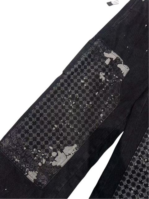 1:1 quality version Patchwork Embroidered Straight-Leg Jeans 28756315